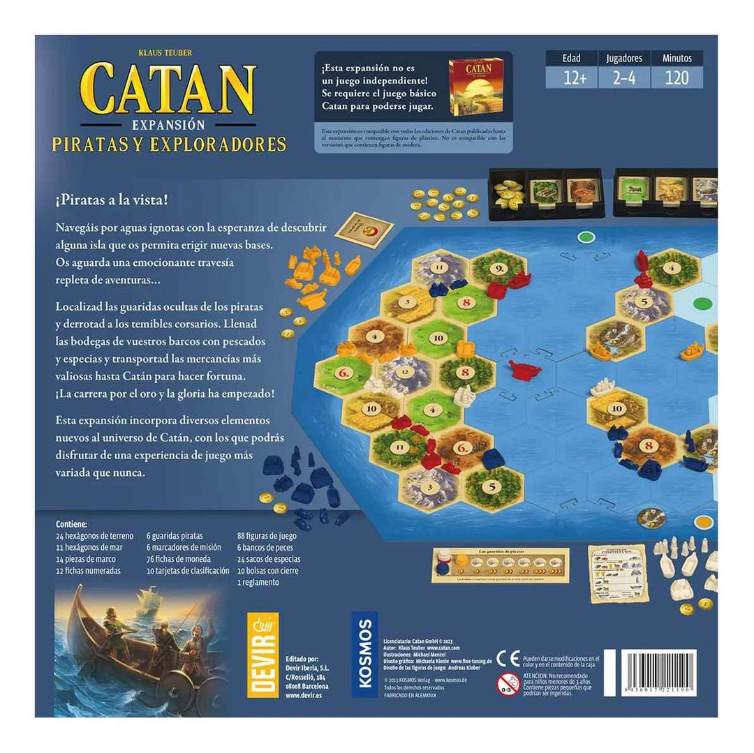 Juego Catan Expansión Piratas Y Exploradores