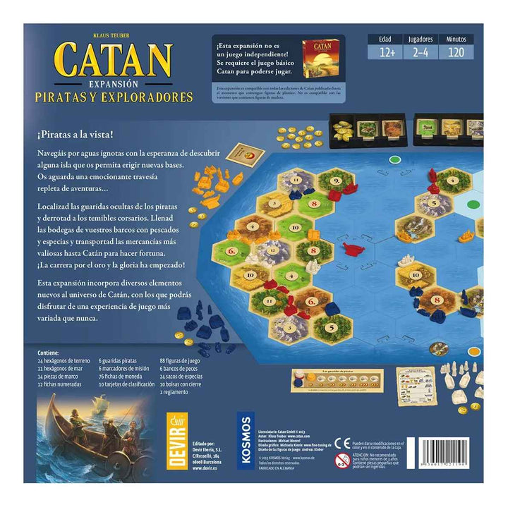 Juego Catan Expansión Piratas Y Exploradores