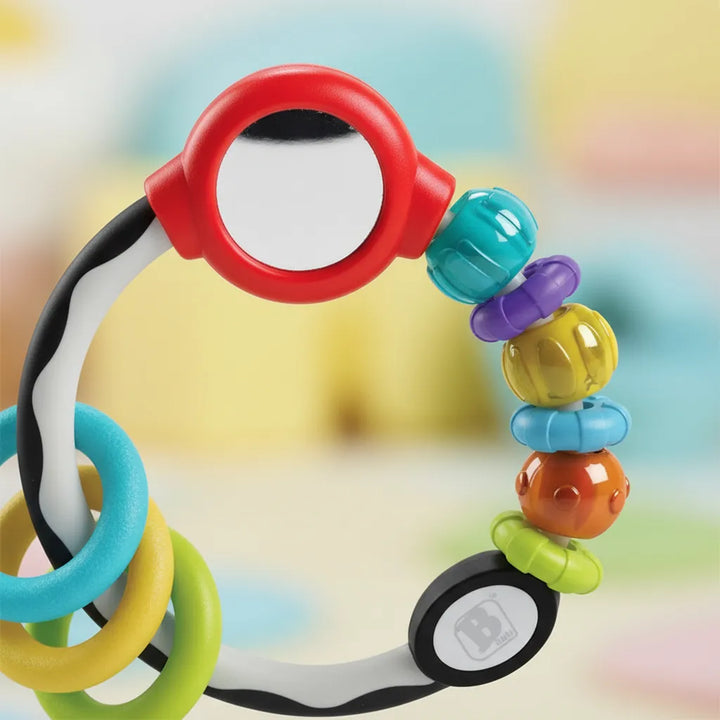 Juguete Sonajero Sensorial Espejo Y Aros Bebés
