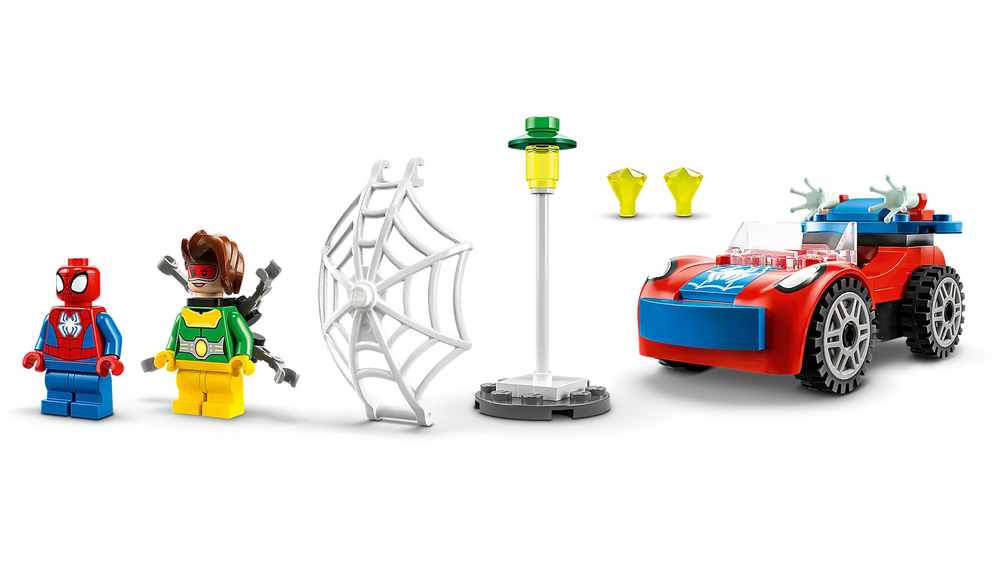 Juego Lego Marvel Auto De Spidey Y Doc Ock Para Niños