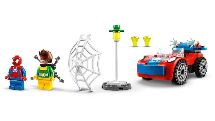 Juego Lego Marvel Auto De Spidey Y Doc Ock Para Niños