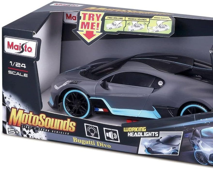 Carro a Escala Bugatti Divo luces y sonido