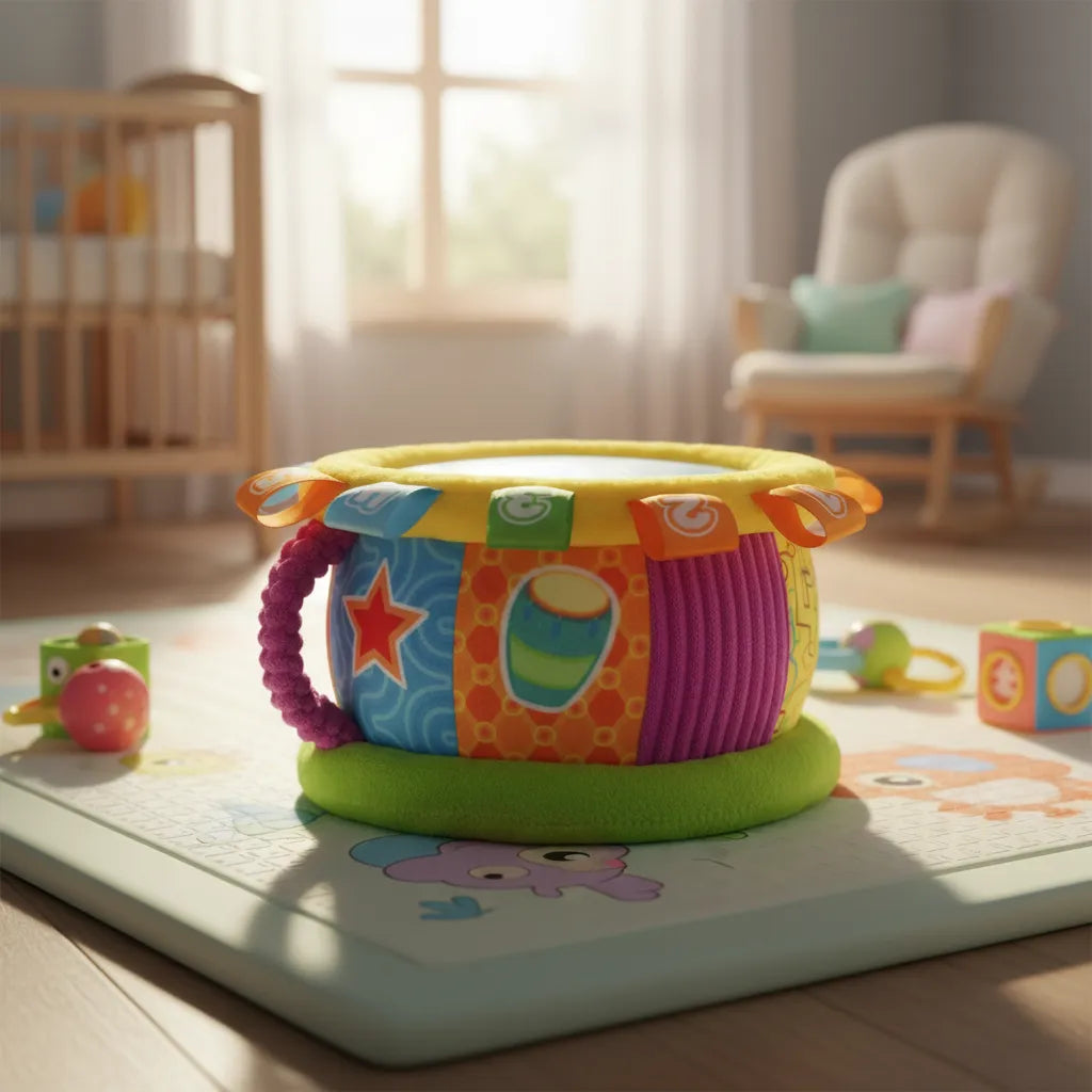 Juguete Tambor Bilingüe Luces Para Bebés
