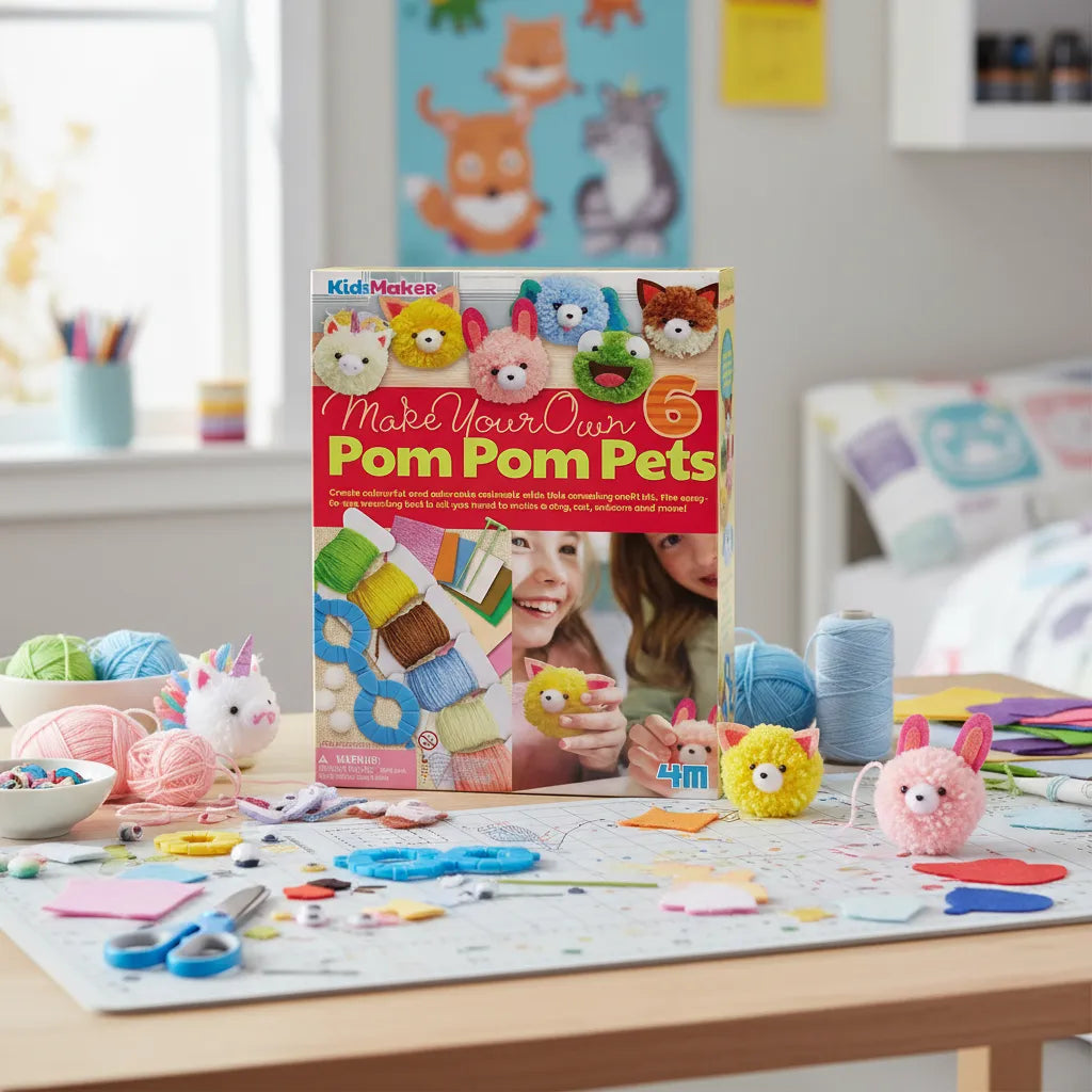 Kit De Arte Mascotas De Pompom