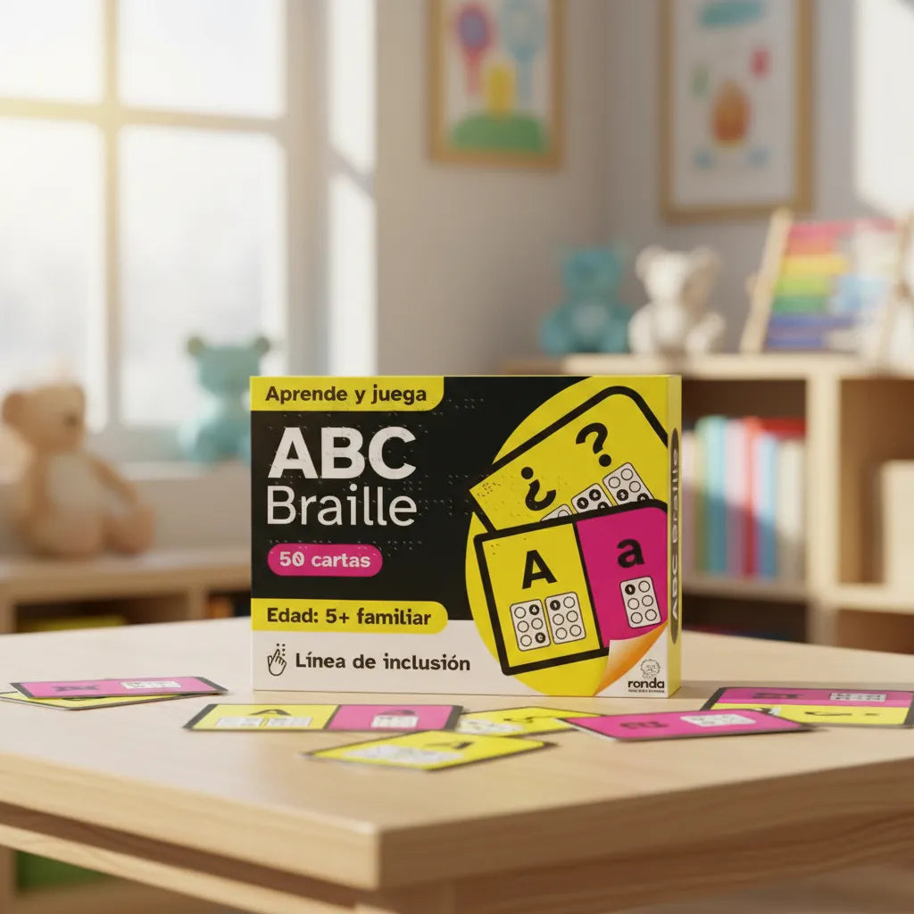 Juego De Cartas Didáctico Braille Abc Niños