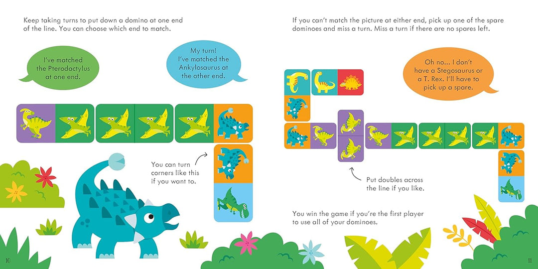 Juego Didáctico Dominó Dinosaurio Para Niños