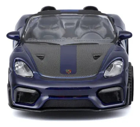 Carro Coleccionable Bburago 1:45 Porshe 718 Spyder Rs Azul