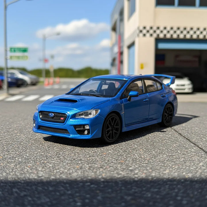 Carro Coleccionable Bburago A Escala 1/43 Subaru Wrx Sti Azul