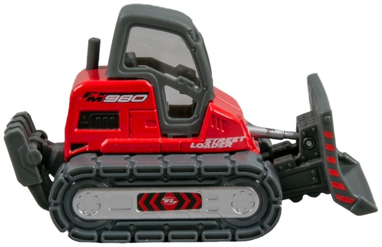 Carro A Escala Bulldozer Street Loader rojo