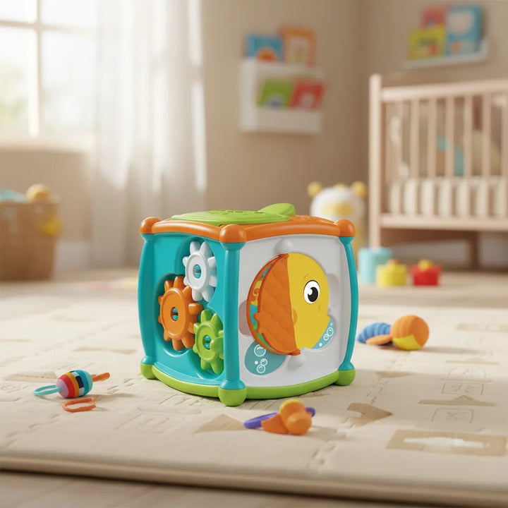 Juego Didáctico Cubo Actividades Para Bebés