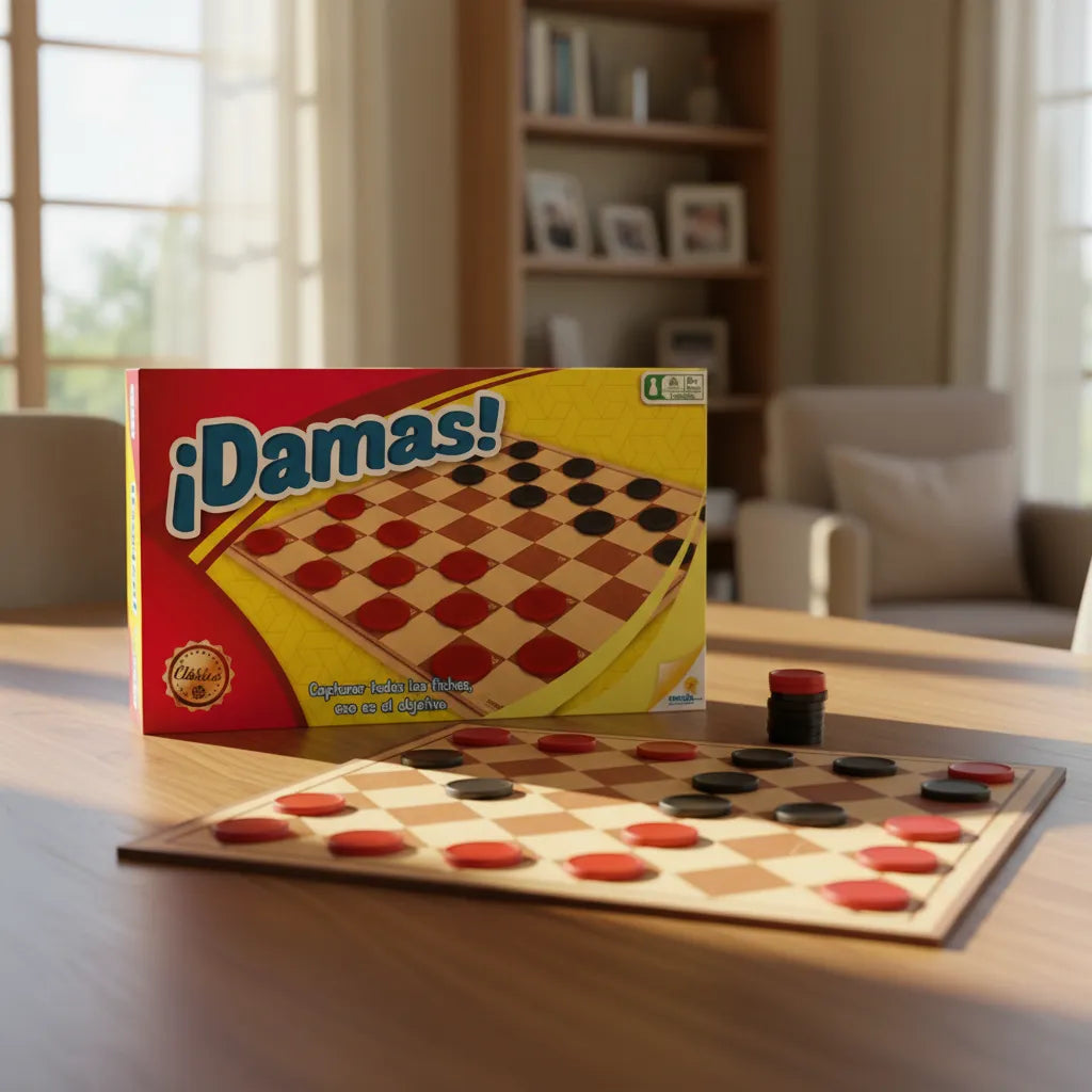 Juego De Mesa Damas Clásico Para Familia