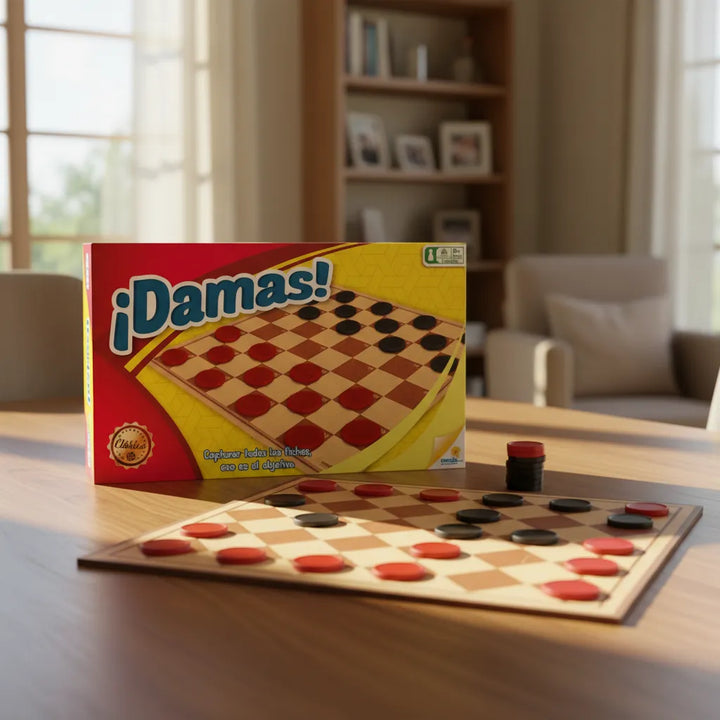 Juego De Mesa Damas Clásico Para Familia