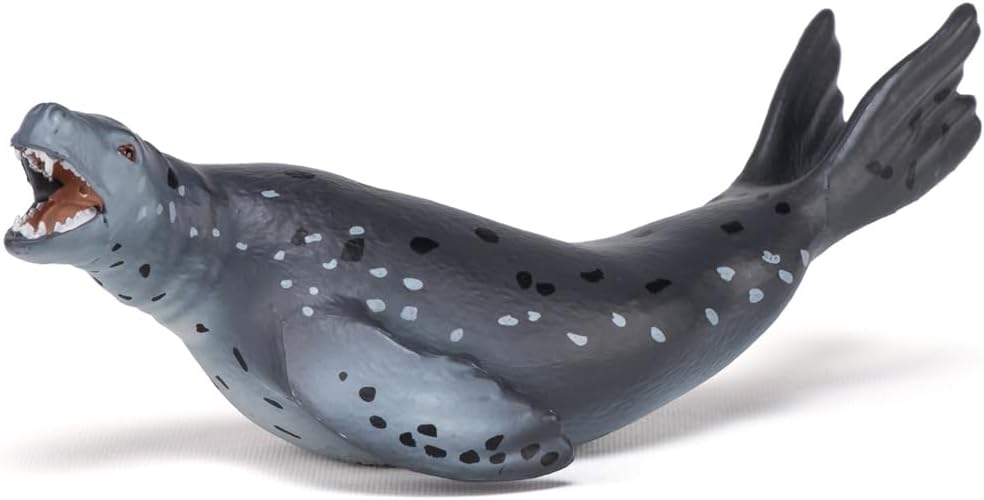 Figura Coleccionable Foca Leopardo Papo Pintada A Mano