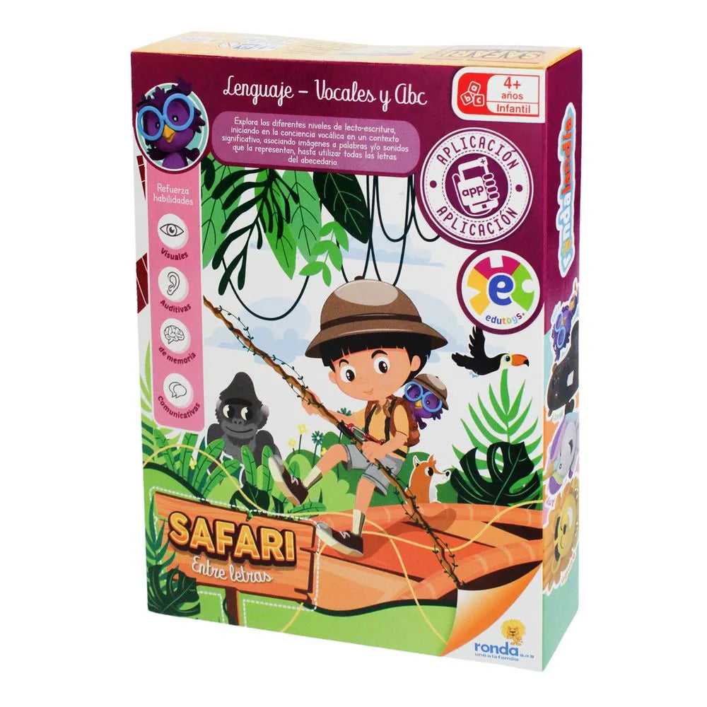Juego De Mesa Didáctico Safari Abc Para Niños