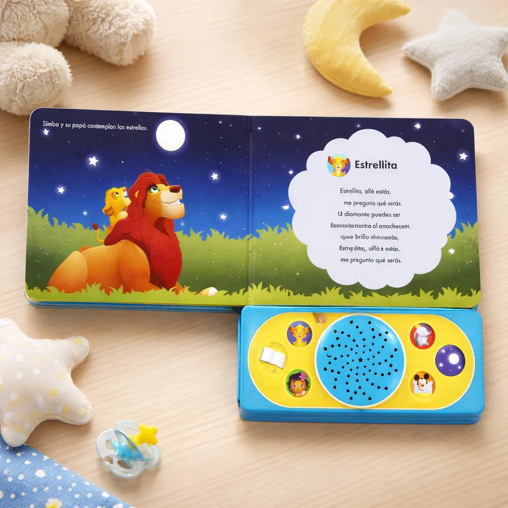 Libro Proyector Canciones Para Dormir Disney Baby Para Niños
