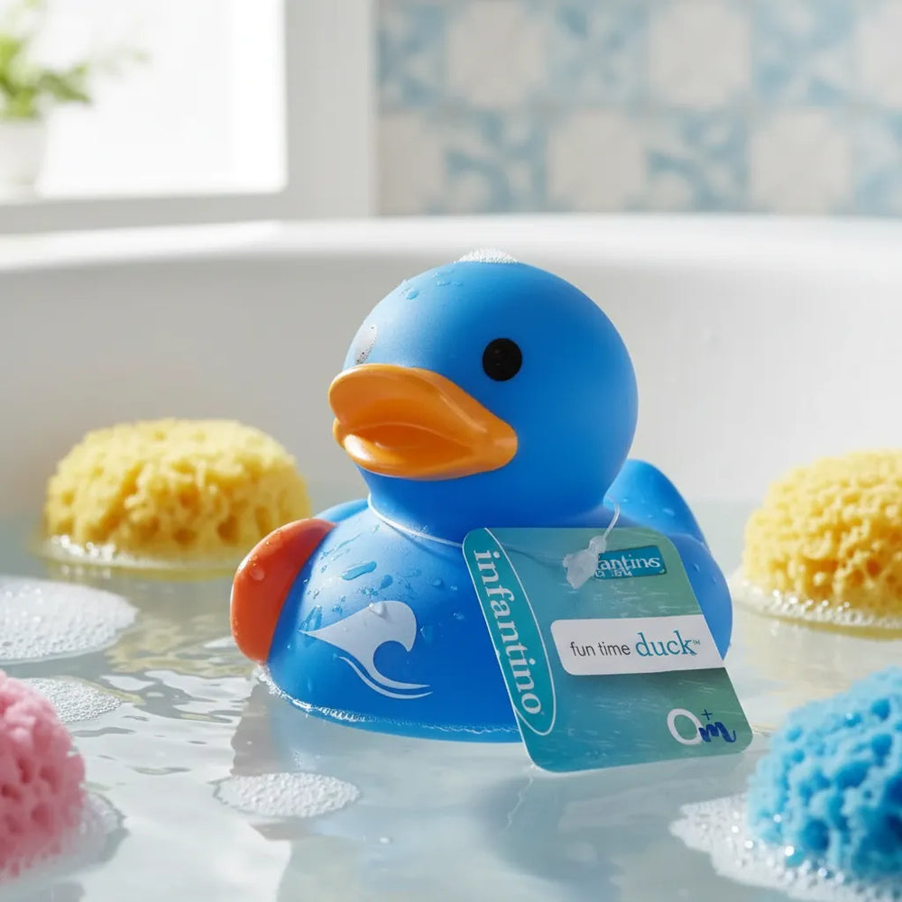 Juguete Patito De Baño Infantino Surfista Para Bebés Niños