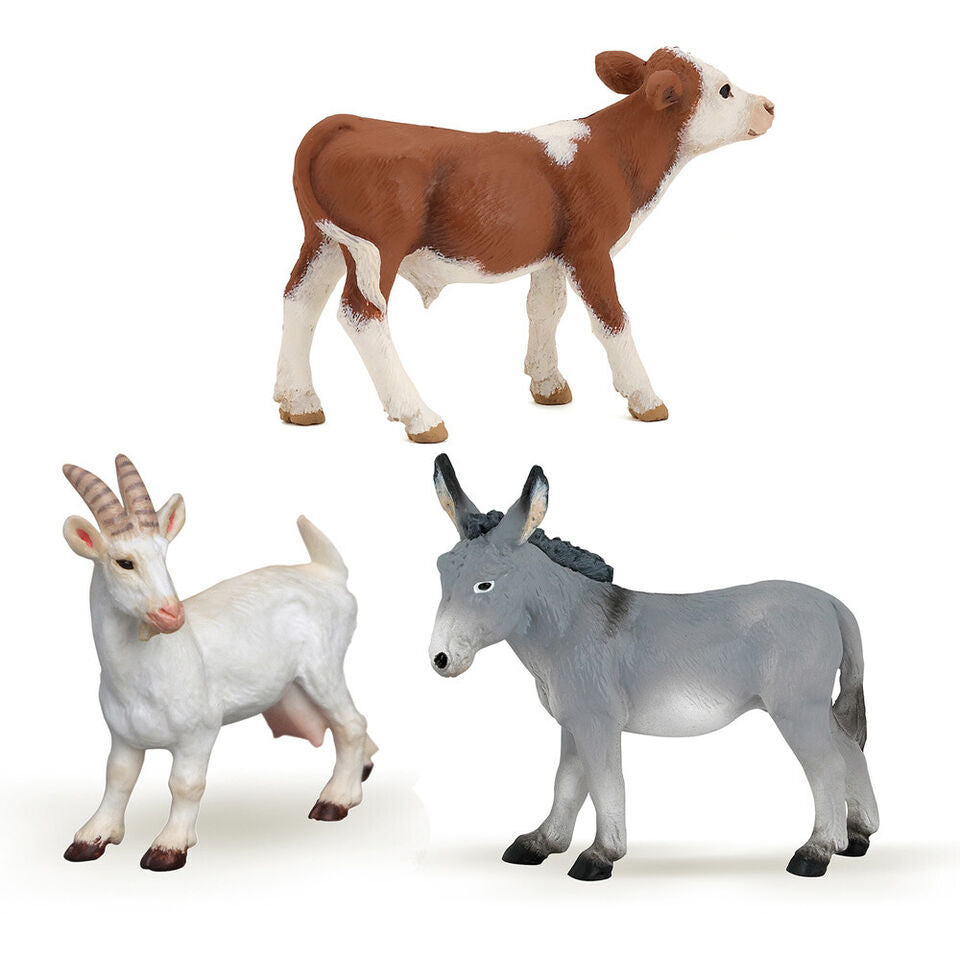 Set Figuras De Animales De Granja 6 Piezas Niños
