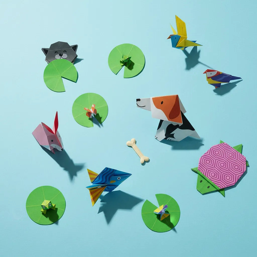 Set De Arte Y Manualidades Origami Mascotas