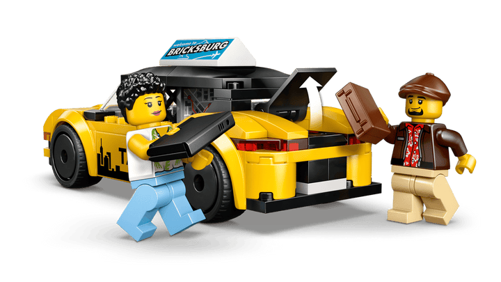 Juego De Construcción Taxi Amarillo 122 Piezas Lego Original