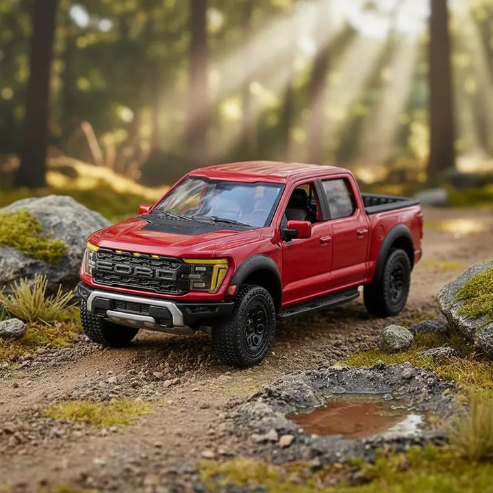 Carros Coleccionable A Escala 1:36 Ford F150 Raptor Rojo