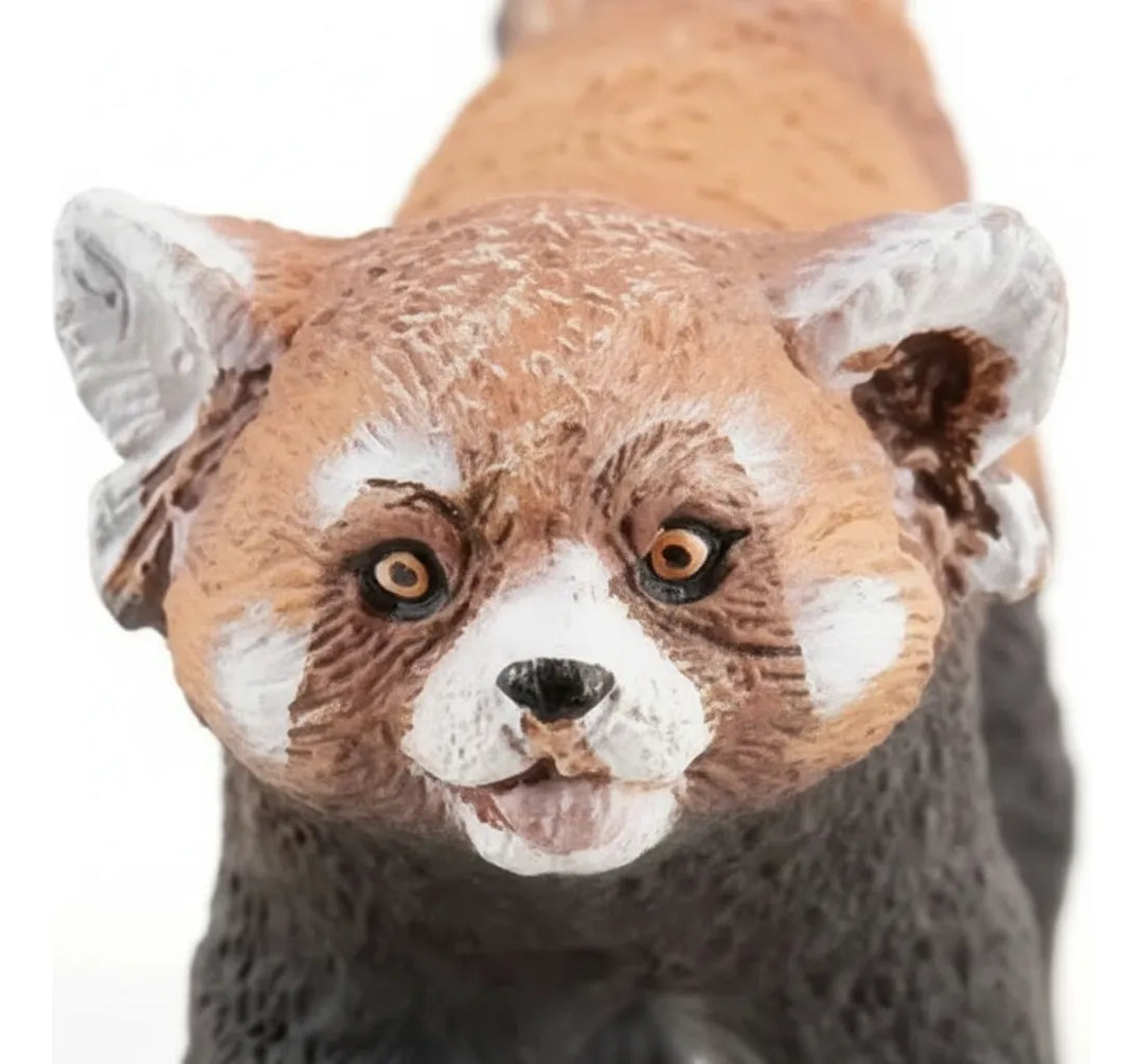 Figura Coleccionable Panda Rojo Pintados A Mano Papo Niños