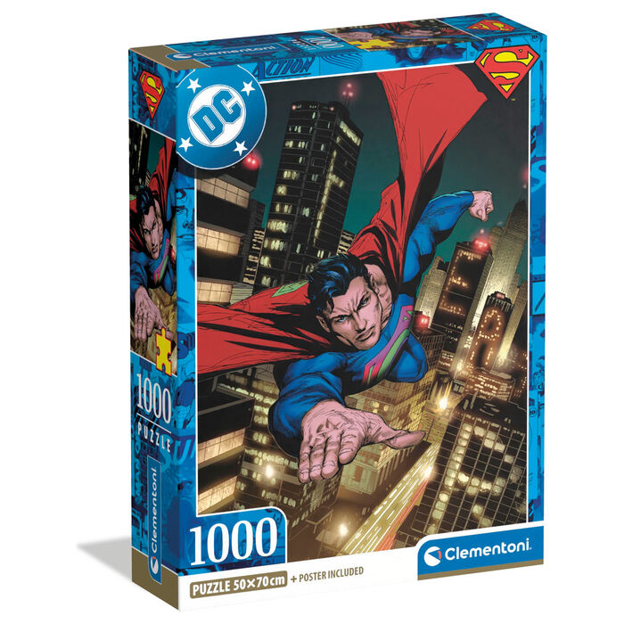 Rompecabezas 1000 Piezas Clásico Superman Clementoni