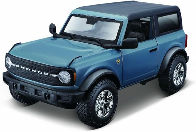 Carro Armable A Escala 1/24 Ford Bronco Badlands A51 Azul