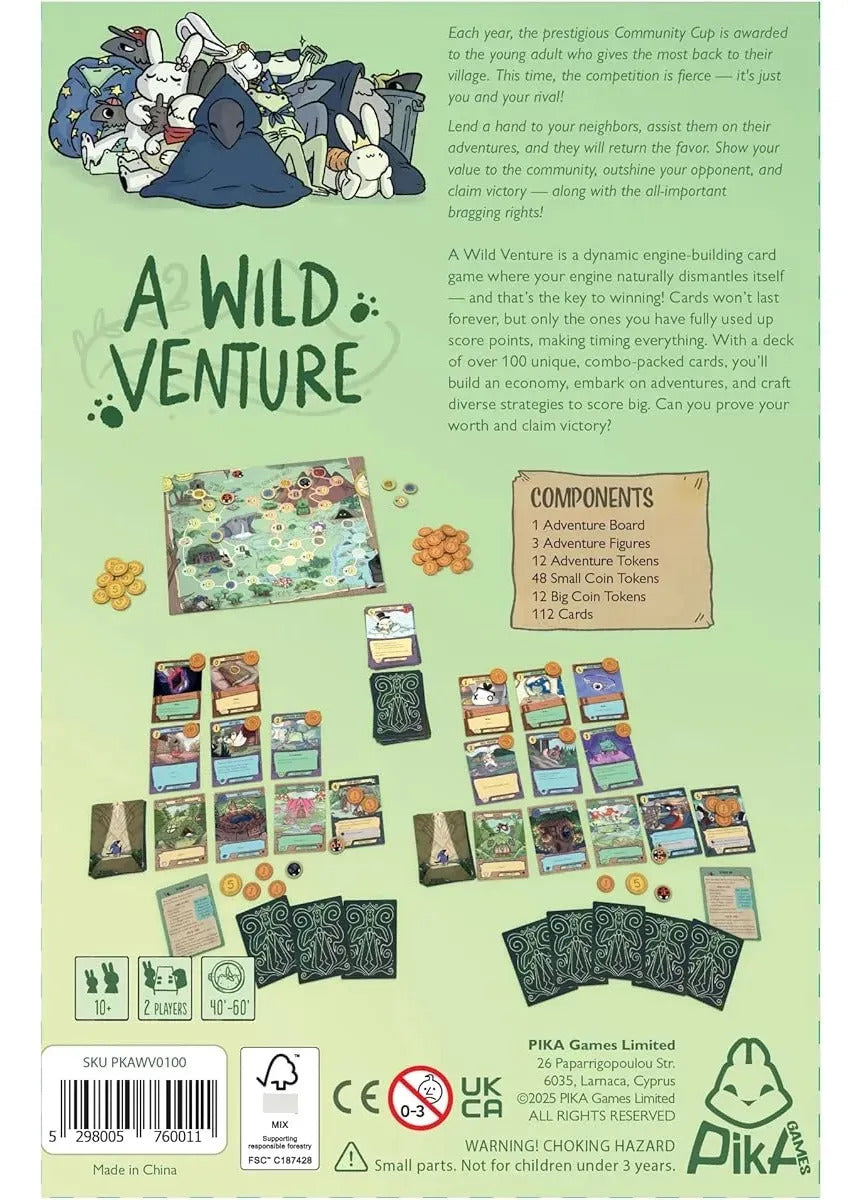 Juego De Mesa Una Aventura Salvaje Niños Adultos