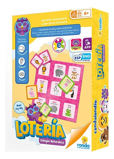 Loteria Infantil Bilingue La Naturaleza