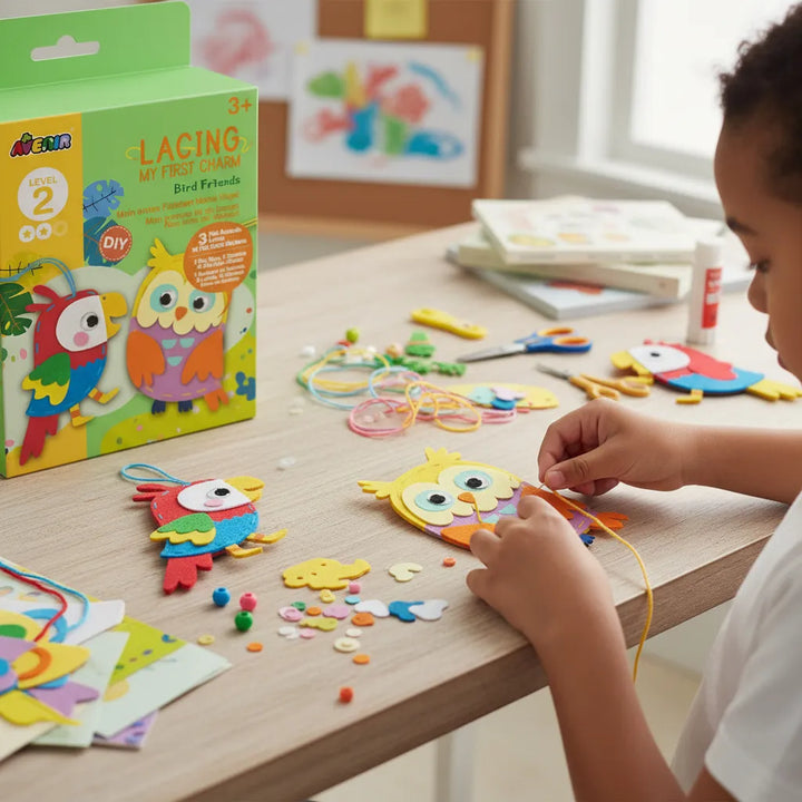 Set De Arte Y Manualidades Aves Tejidos Lv2