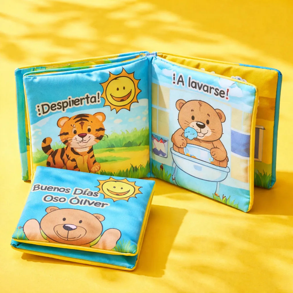 Libro De Tela Para Bebe Estimulación Sensorial