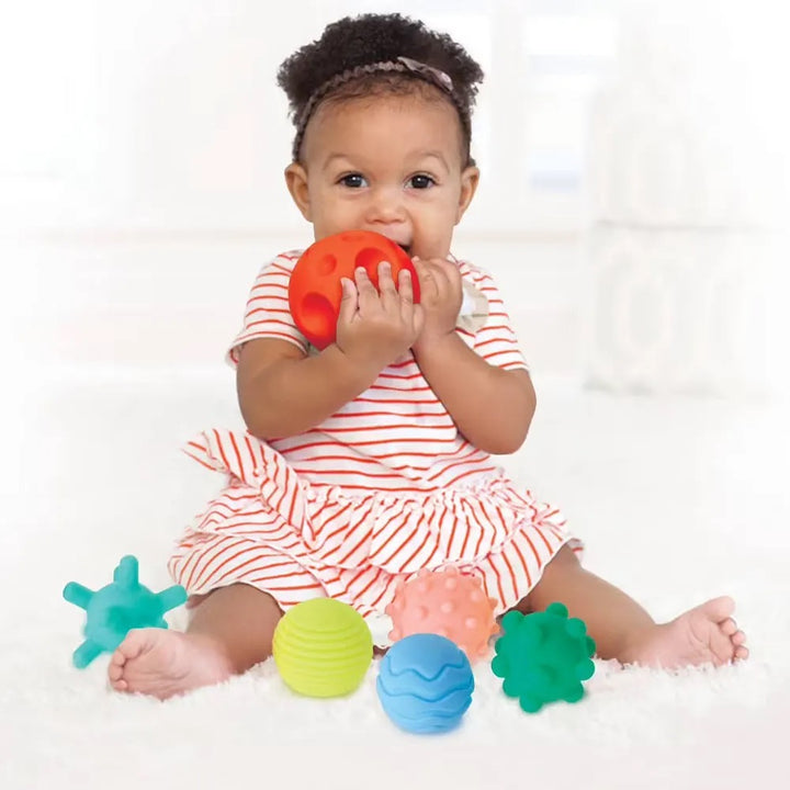 Juego Pelotas Sensoriales Para Bebe 6 Piezas