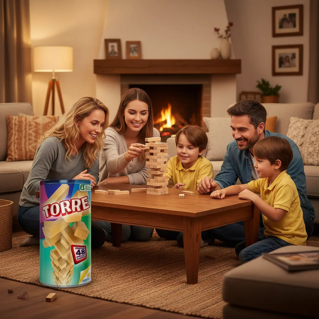 Juego De Mesa Diversión Torre De Madera Familia