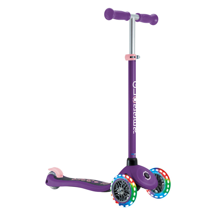 Patineta Primo Lights Morado Luces Led Para Niños
