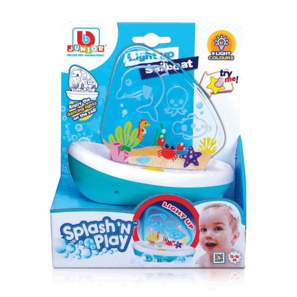 Juguete Para El Baño Barco Con Luces Niños
