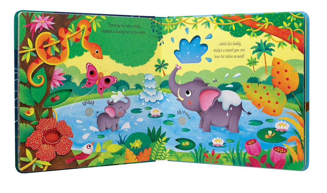 Libro Didáctico De Sonidos Jungla Interactivo Para Niños