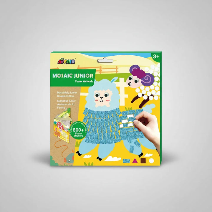 Set De Arte y Manualidades Mosaico Con Stickers Animales