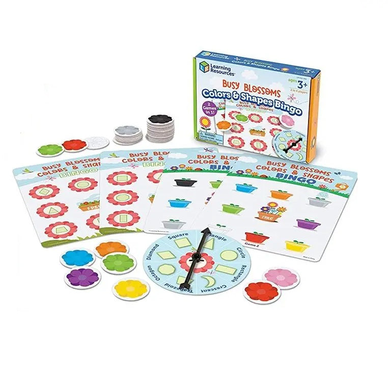 Juego Mesa Bingo Colores Y Figuras Para Niños
