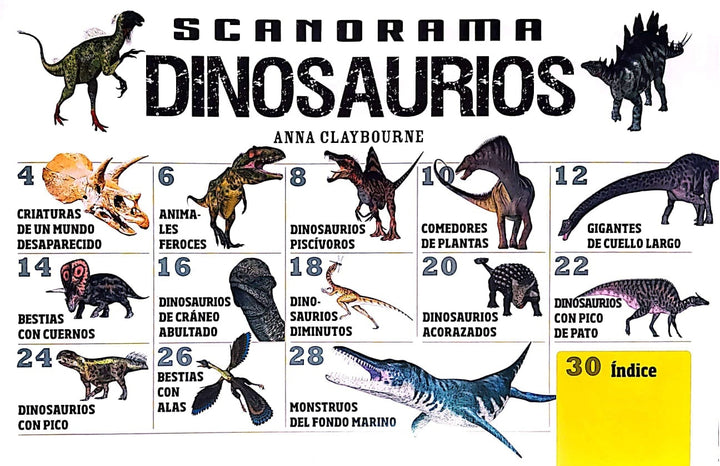 Libro Interactivo Scanorama Dinosaurios Niños