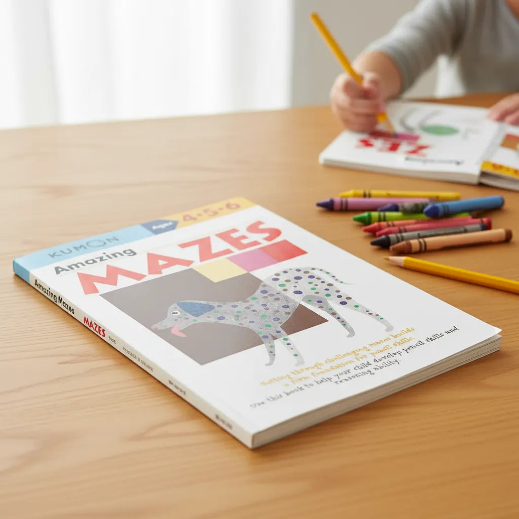 Libro didáctico Kumon Amazing Mazes para niños