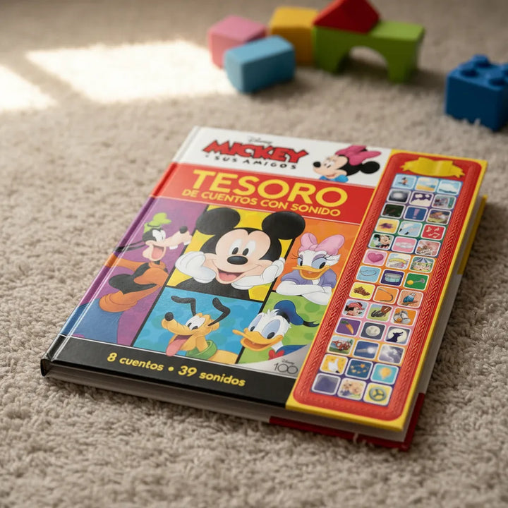 Libro con sonido de Mickey y sus amigos Para Niños