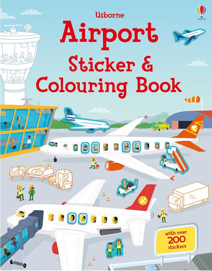 Libro Para Colorear Con Sticker El Aeropuerto Para Niños