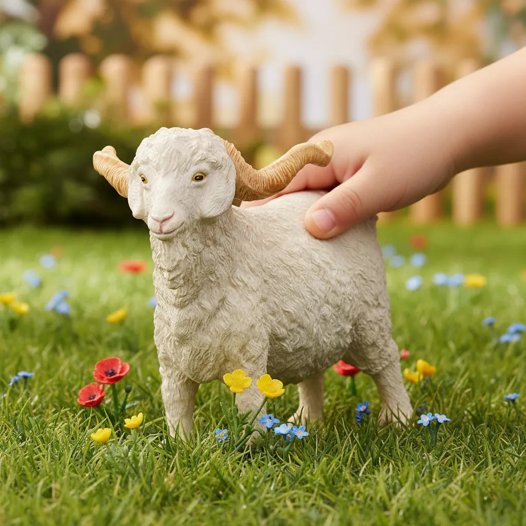 Figura Cabra De Angora Pintada A Mano Schleich