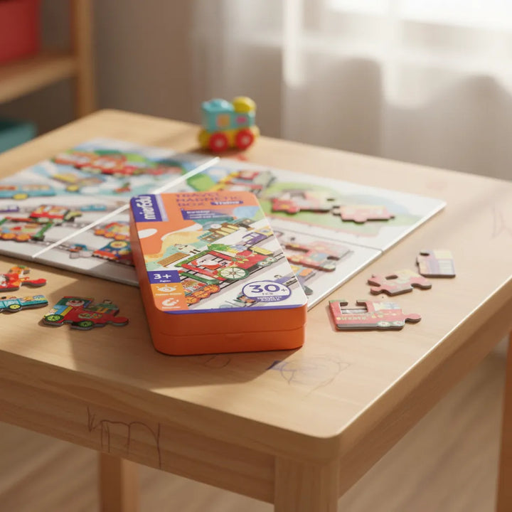 Juego trenes Magnéticos Para Niños