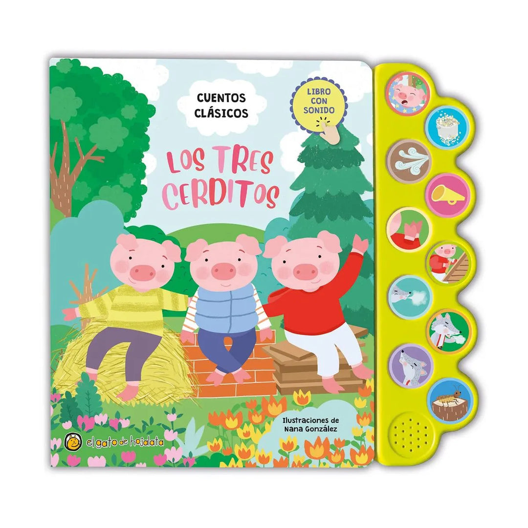 Libro Con Sonido Los Tres Cerditos Para Niños