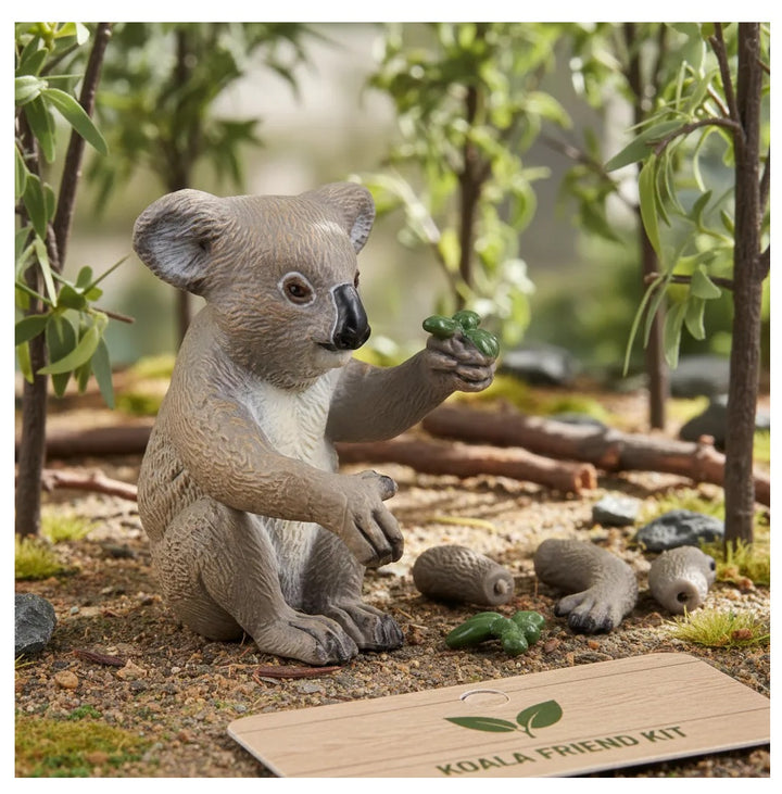 Figura Coleccionable Koala Pintada A Mano Papo