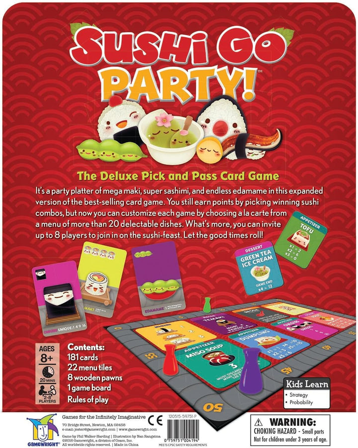 Sushi Go Party Juego De Mesa Adultos Niños