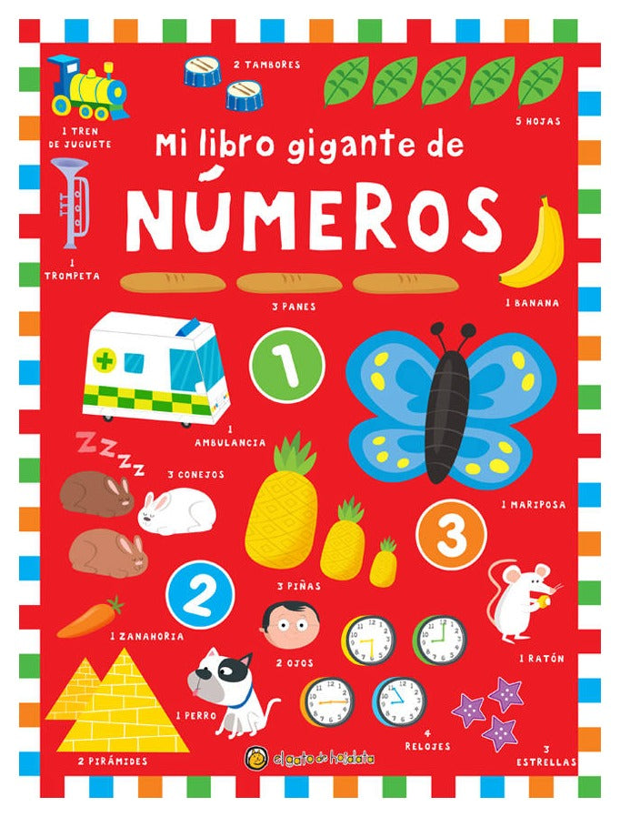 Libro Infantil Gigante De Números Niños