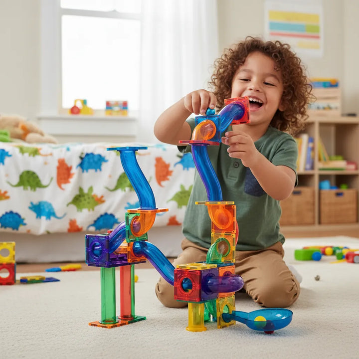 Juego Laberintos Magnéticos 91 Piezas Para Niños