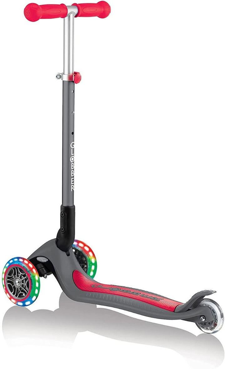 Patineta Plegable Con Luces rojo Para Niños